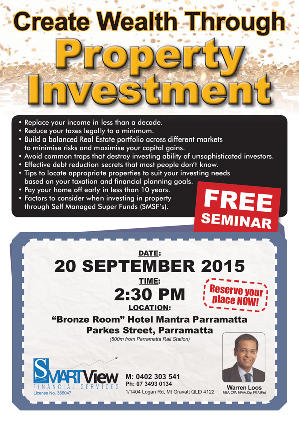 Property Investment Seminar Ad
